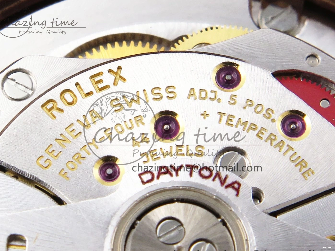 MiroTime 0416 Daytona 116515 Clean 1:1 Best Edition Silver Dial RG Markers on Oysterflex Strap SA4130 V WrinkleFree 1965